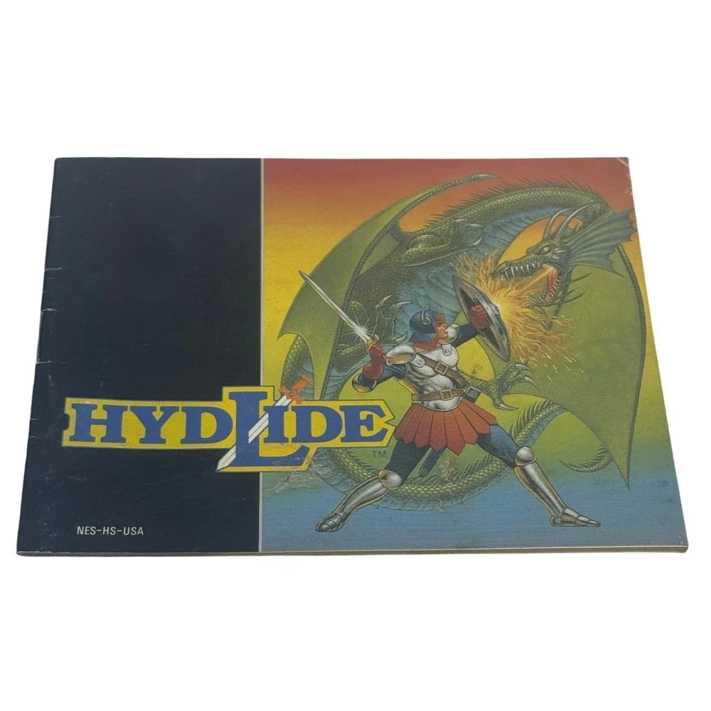 Hydlide Nintendo NES Game Manual Only NES-HS-USA FCI 1989